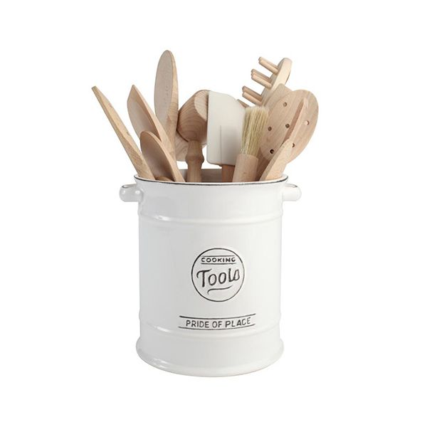 T&G Pride Of Place Large Cooking Tools Jar White