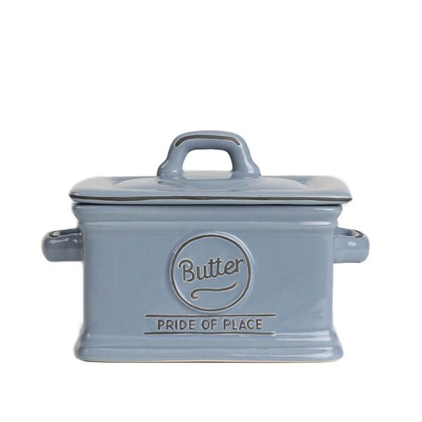 T&G Pride of Place Butter Dish Blue