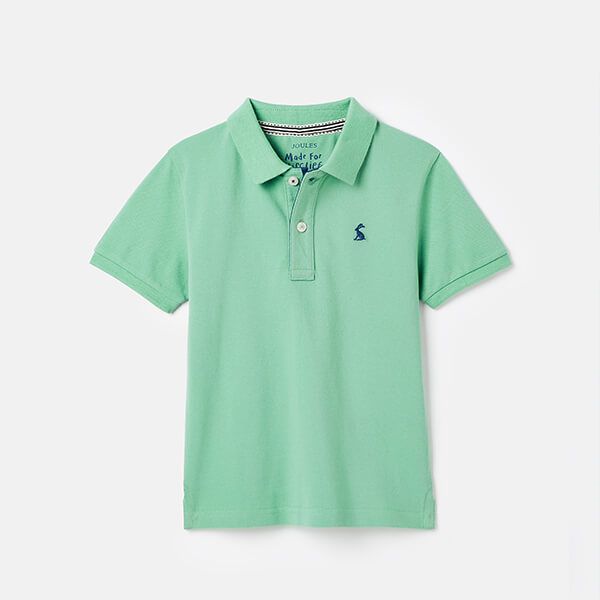 Joules Kids Soft Green Woody Polo Shirt