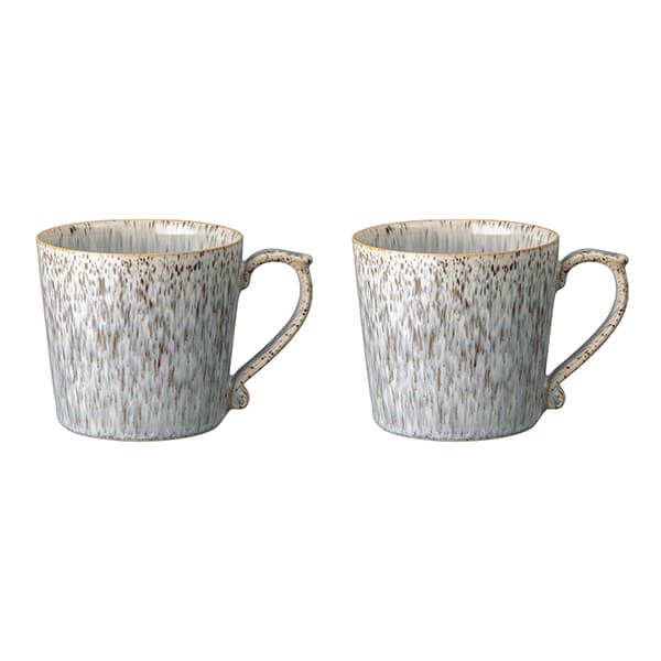 Denby Halo Speckle Pair Of Mugs