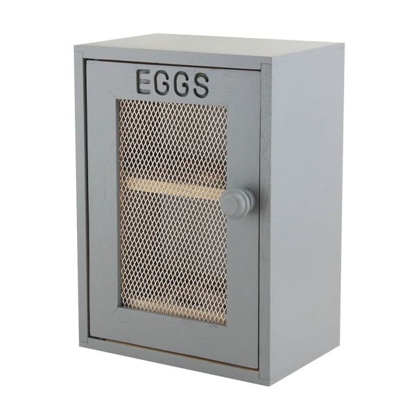 Apollo Rubber Wood Egg Cabinet Charcoal