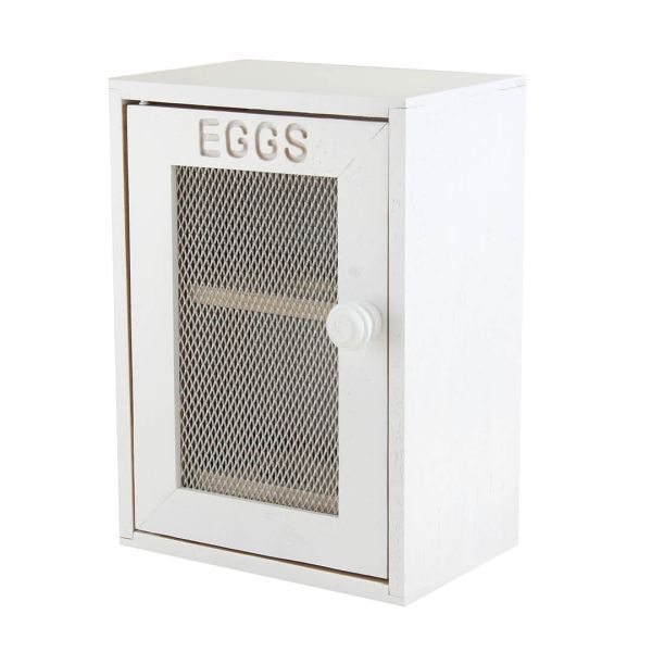 Apollo Rubber Wood Egg Cabinet White