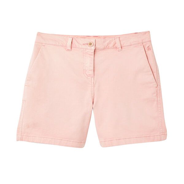 Joules Pale Pink Cruise Mid Thigh Length Chino Shorts