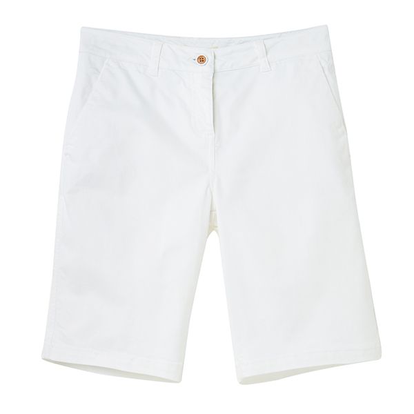 Joules Bright White Cruise Longer Length Chino Shorts