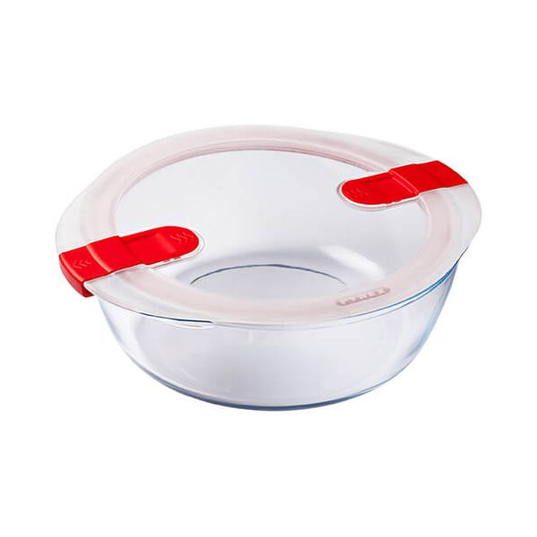 Pyrex Cook & Heat 2.3 Litre Round Dish With Lid