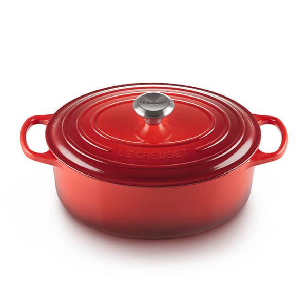 Le Creuset Signature Cerise Cast Iron 29cm Oval Casserole