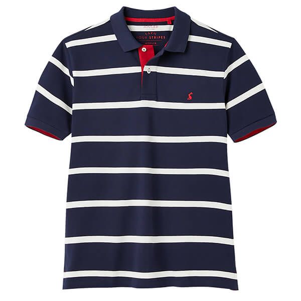 Joules Navy Stripe Filbert Striped Polo Shirt