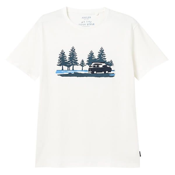 Joules Cream Flynn Graphic Tee