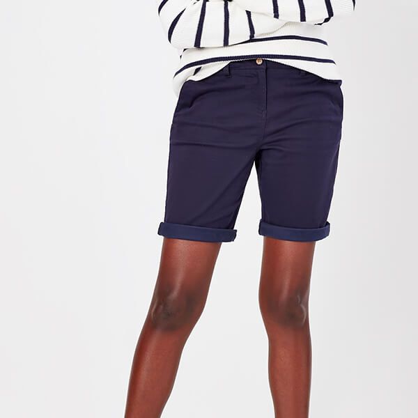 Joules French Navy Cruise Long Chino Shorts