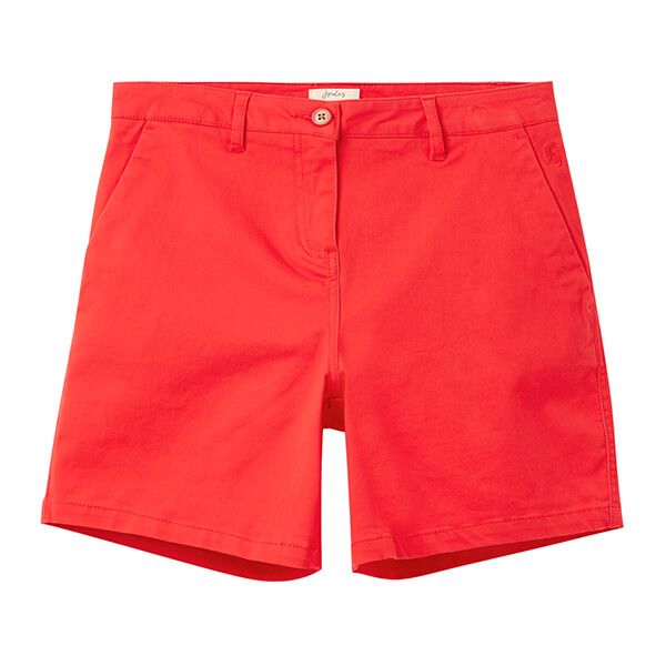 Joules Red Cruise Mid Thigh Length Chino Shorts