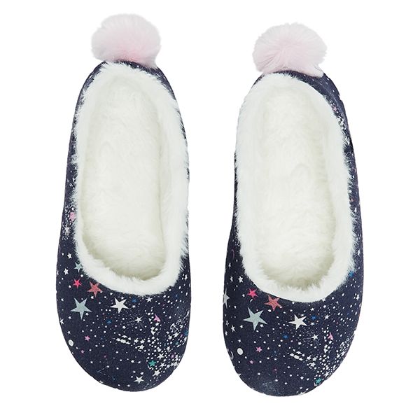 Joules Children's Blue Star Horse Dreama Character Slippers