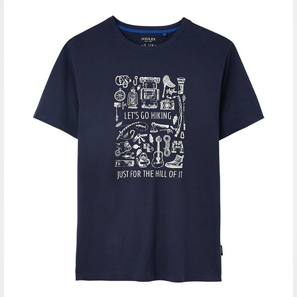 Joules French Navy Flynn Graphic Tee