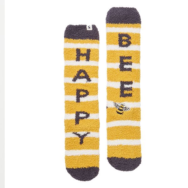 Joules Bee Happy Fab Fluffy Supersoft Socks Size 4-8