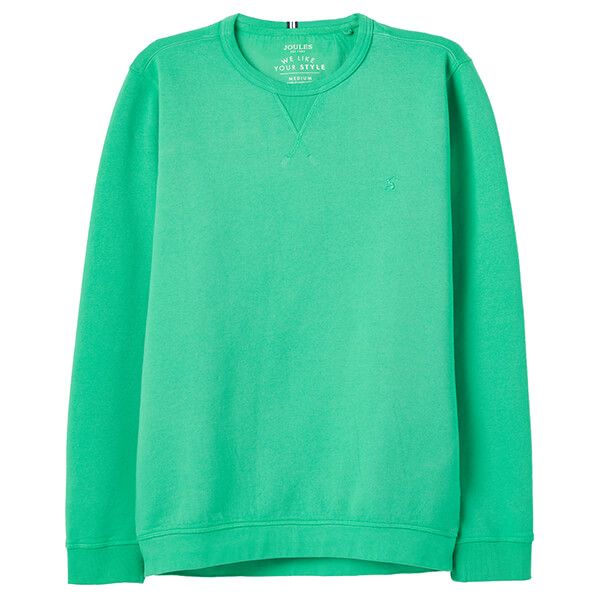 Joules Apple Green Monty Garment Dyed Crew Neck Sweatshirt