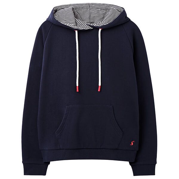 Joules French Navy Lil Raglan Hooded Sweat