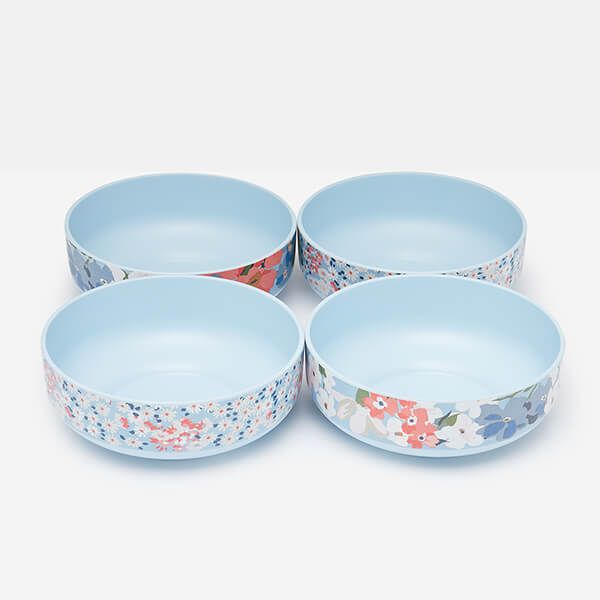 Joules Melamine Outdoor Dining Cereal Bowls Set Of 4