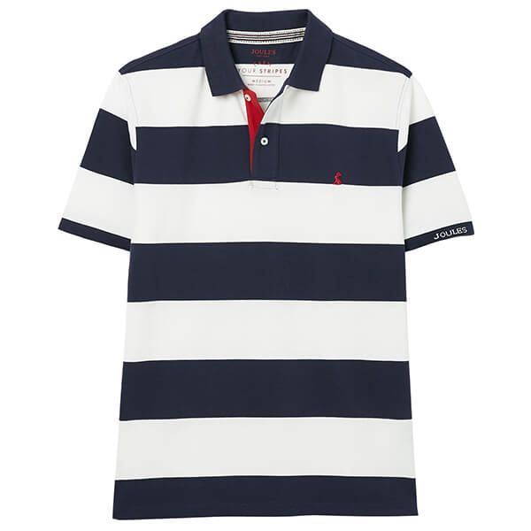 Joules Blue White Stripe Filbert Polo Shirt