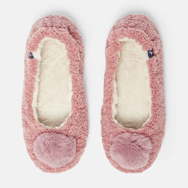 Joules Soft Pink Pombury Ballet Slippers