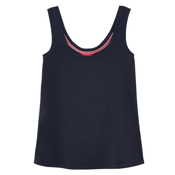 Joules French Navy Annika Solid Scoop Neck Jersey Vest