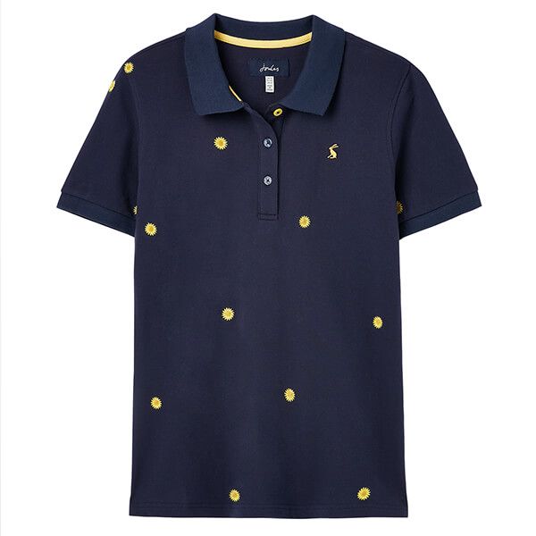 Joules Sunflower Pippa Embroidered Polo Shirt