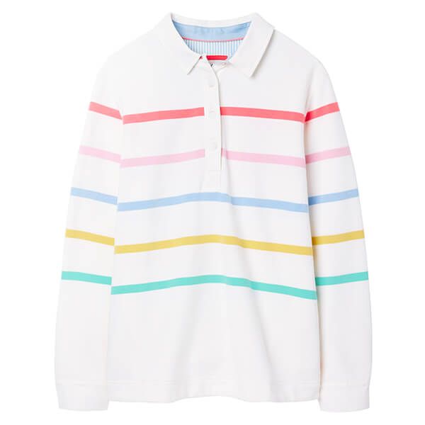 Joules Cream Stripe Thorley Deck Sweatshirt