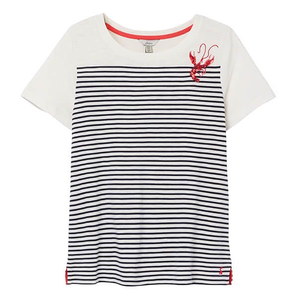 Joules Lobster Carley Embroidered Classic Crew T-Shirt