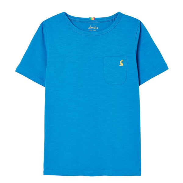 Joules Bude Blue Short Sleeve Laundered T-Shirt