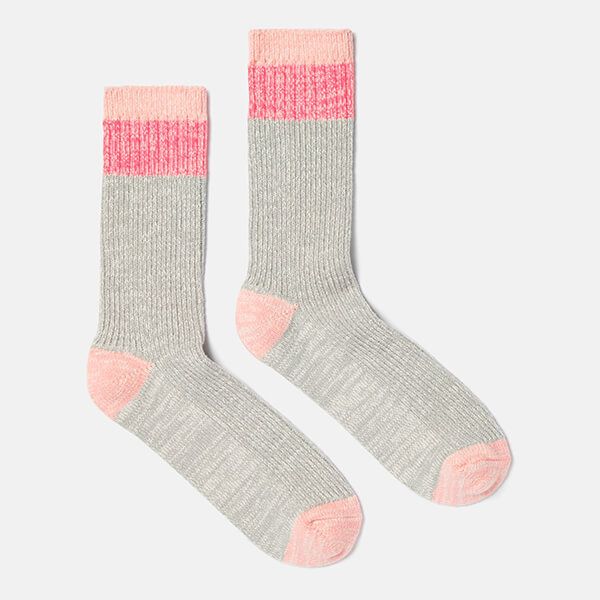 Joules Grey Marl Mid Trussell Warm Socks Size 4-8