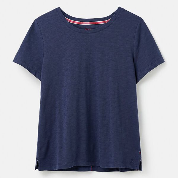 Joules French Navy Carley Solid Classic Crew T‐Shirt