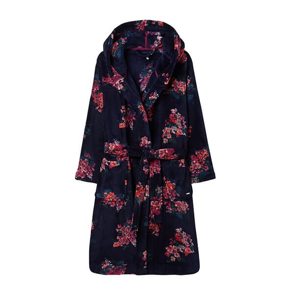 Joules Navy Floral Rita Dressing Gown