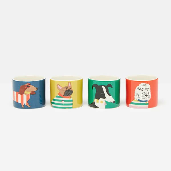 Joules Brightside Dog Set Of 4 Egg Cups