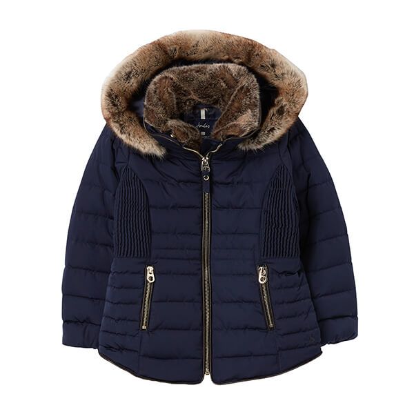 Joules French Navy Gosling Recycled Padded Coat