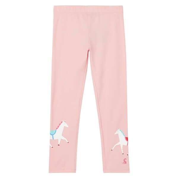 Joules Pink Horse Emilia Luxe Artwork Leggings