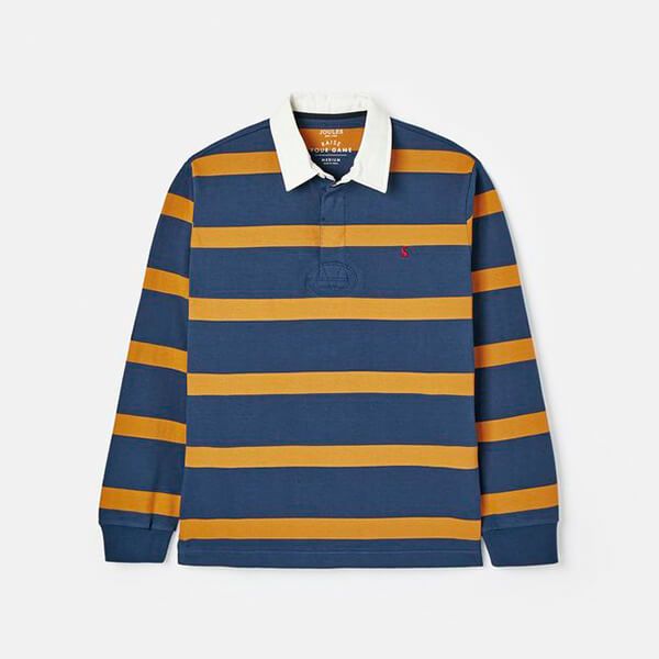 Joules Blue Yellow Stripe Onside Rugby Shirt