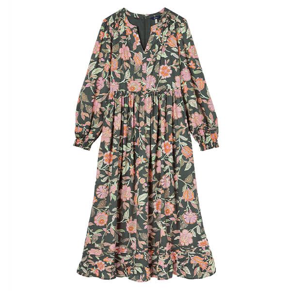 Joules Grey Floral Heather Dress