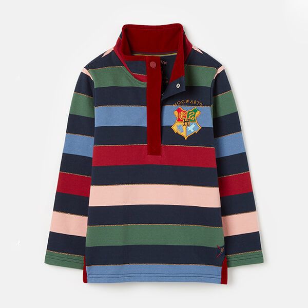 Joules Kids Harry Potter Multi Stripe Hermione Striped Sweatshirt
