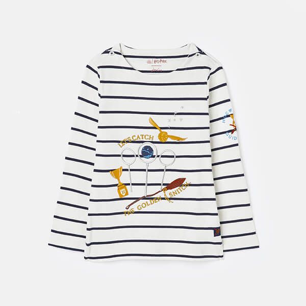 Joules Kids Harry Potter Luna Stripe Quidditch Chaser Jersey Top