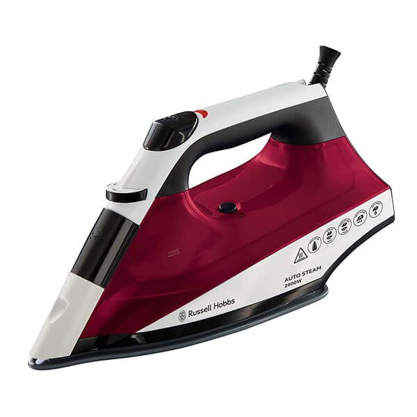 Russell Hobbs Linencare Auto Steam Pro Steam Iron White And Red