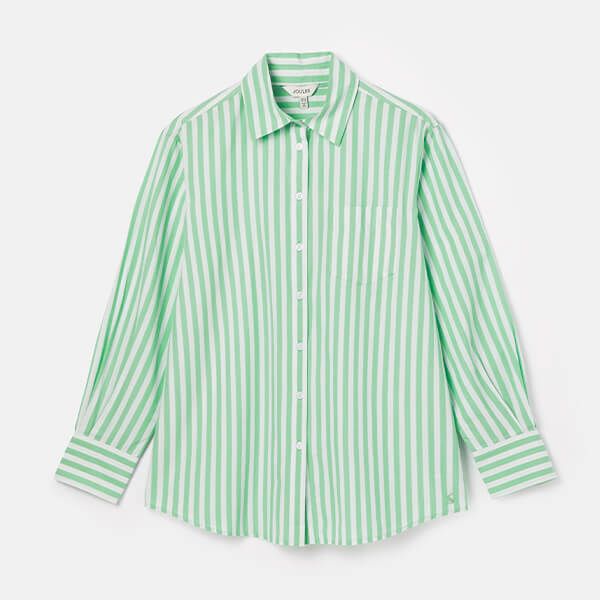 Joules Green Stripe Amilla Cotton Shirt