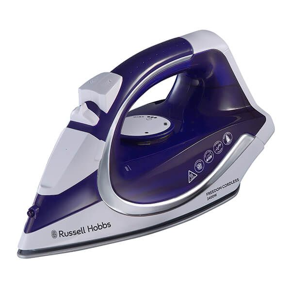 Russell Hobbs Linencare 2400W Cordless Iron Purple And White