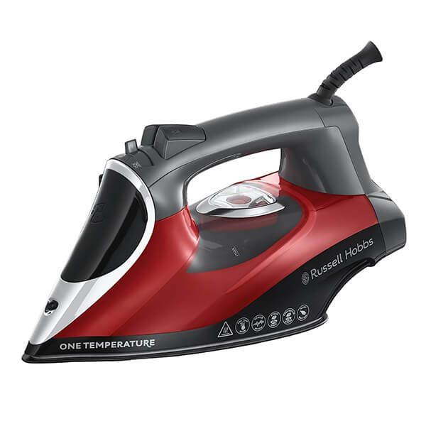 Russell Hobbs Linencare One Temperature Iron Red And Black