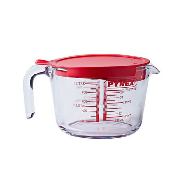 Pyrex Classic 1.0L Measuring Jug With Lid