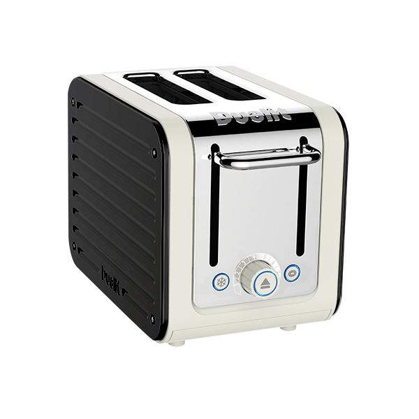 Dualit Architect 2 Slot Canvas Body With Gloss Black Panel Toaster