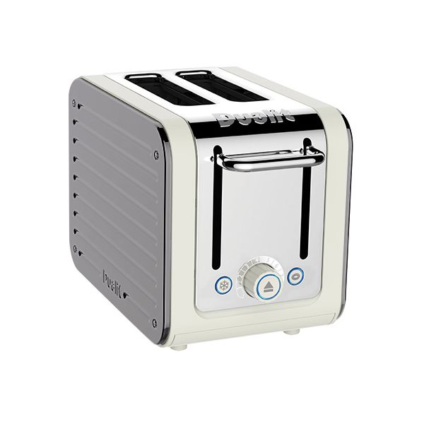 Dualit Architect 2 Slot Canvas Body With Metallic Silver Panel Toaster