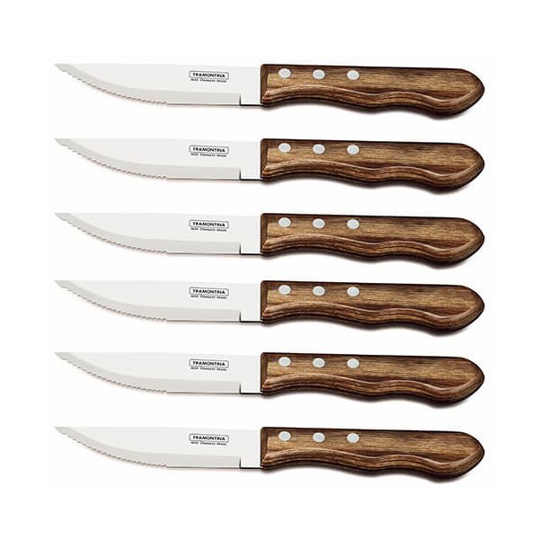 Tramontina Churrasco Set of 6 5" Jumbo Steak Knives