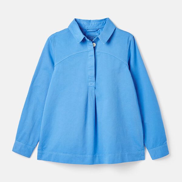 Joules Blue Brinley Heavyweight Cotton Deck Shirt