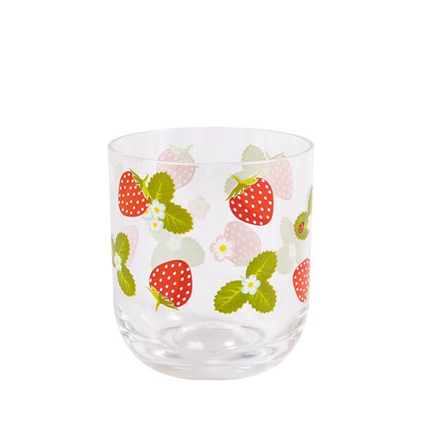 Summerhouse by Navigate Strawberries & Cream Decorated Tumbler