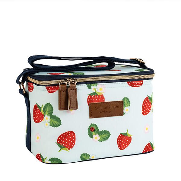 Summerhouse by Navigate Strawberries & Cream 4L Personal Coolbag Aqua