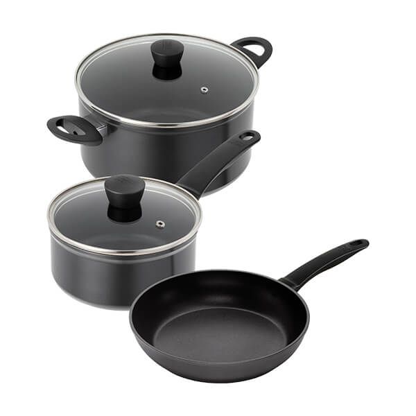 Kuhn Rikon Easy Induction 3 Piece Cookware and Frying Pan Set
