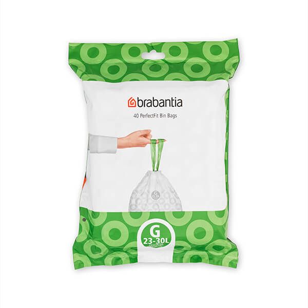 Brabantia PerfectFit Bags G 23-30 litre Dispenser Pack of 40 bags